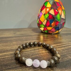 Beaded Bracelet with Amethyst